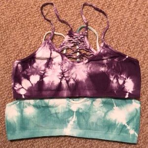 Set of 2 free people bralettes